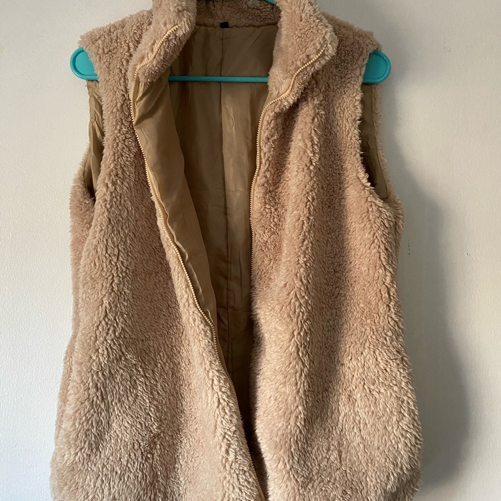 furry vest